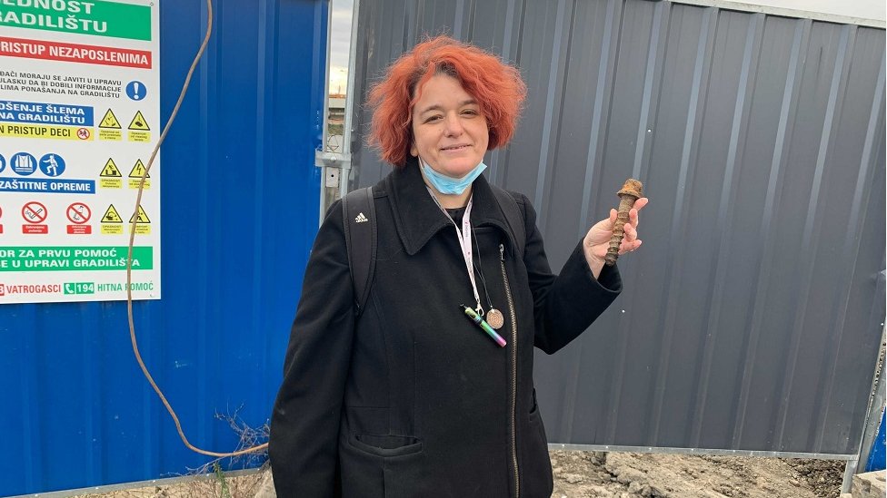 Ivana Jovičić Ćurčić kao arheološkinja uživa u radu na terenu