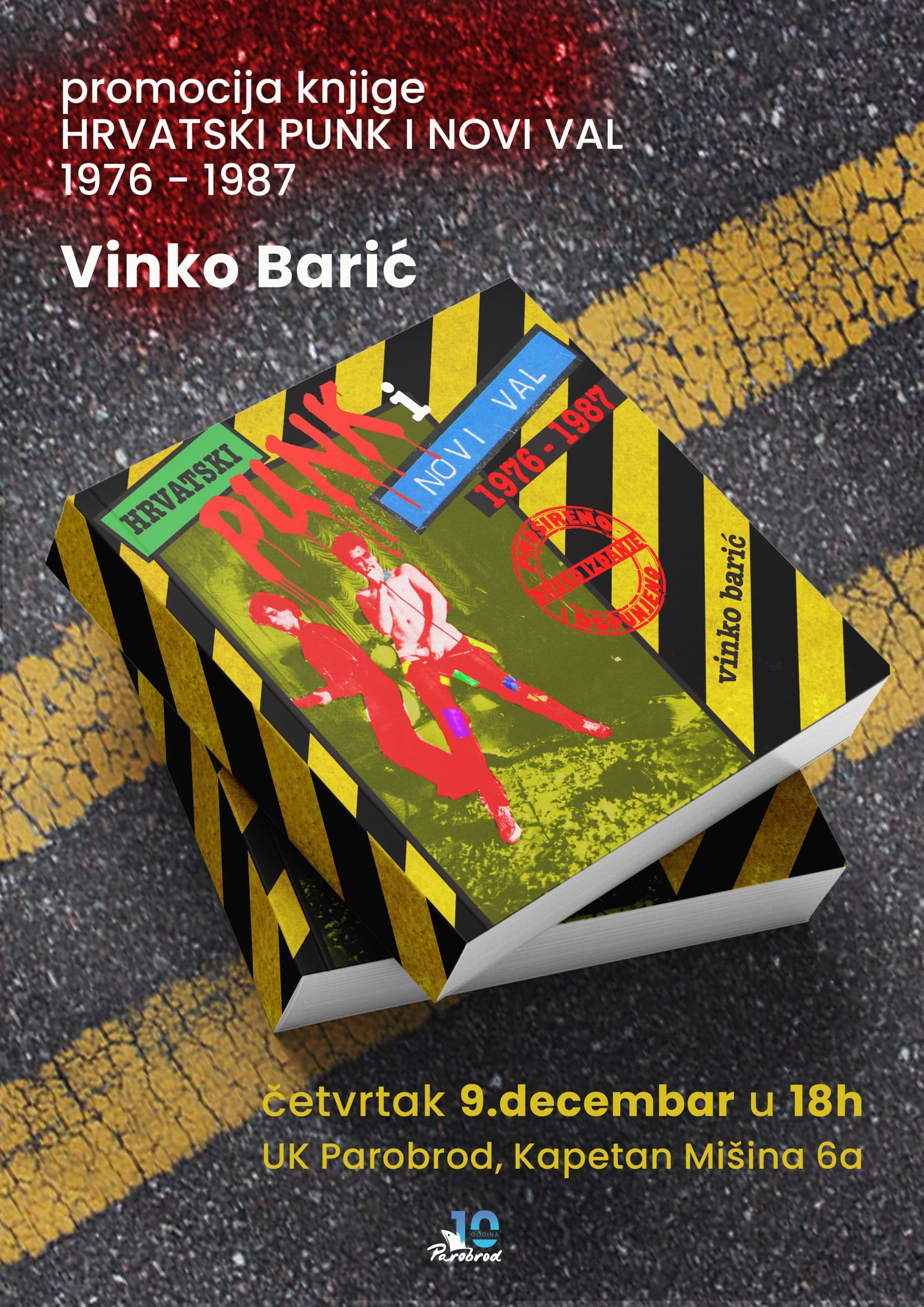 O knjizi "Hrvatski punk i novi val 1976-1987" u Parobrodu 2