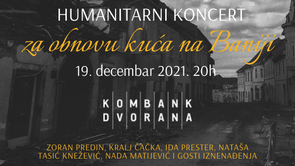 Predin, Ida Prester, Kralj Čačka i Nataša Tasić Knežević na koncertu za obnovu kuća na Baniji 1