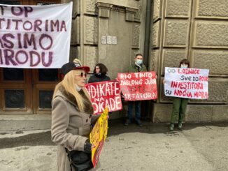 Protest ispred Vlade: Vučić ima rok do Božića da kaže Rio Tintu marš iz Srbije (FOTO) 3