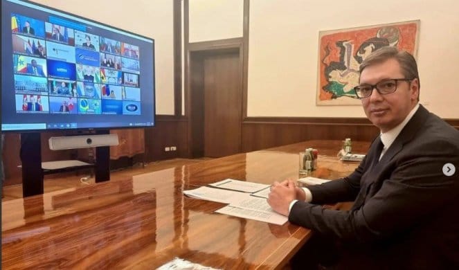 Vučić na otvaranju Bajdenovog Samita za demokratiju 1