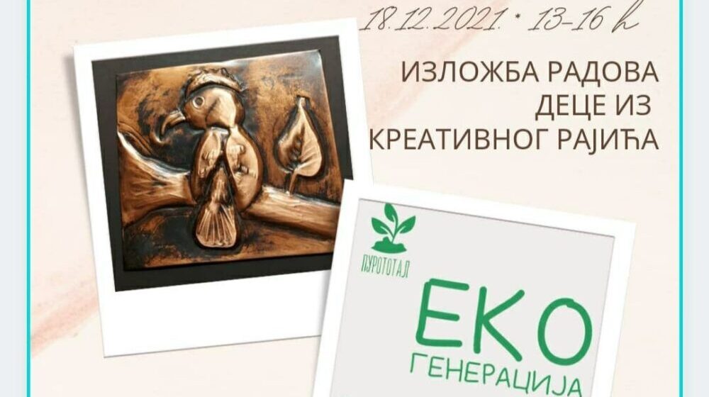 Ekološka izložba radova dece iz Kreativnog rajića 1