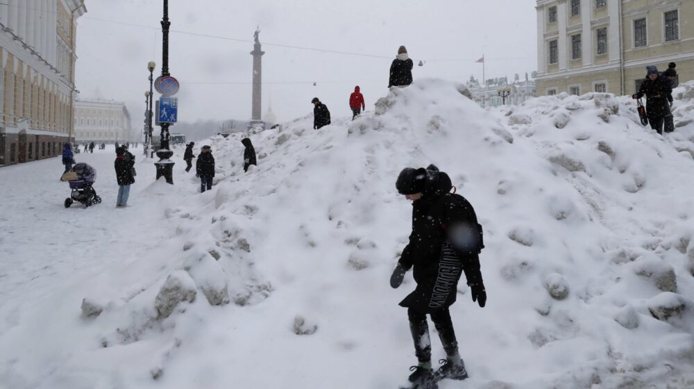Rekordno niska temperatura u Sankt Peterburgu od -21 stepen Celzijusa 1