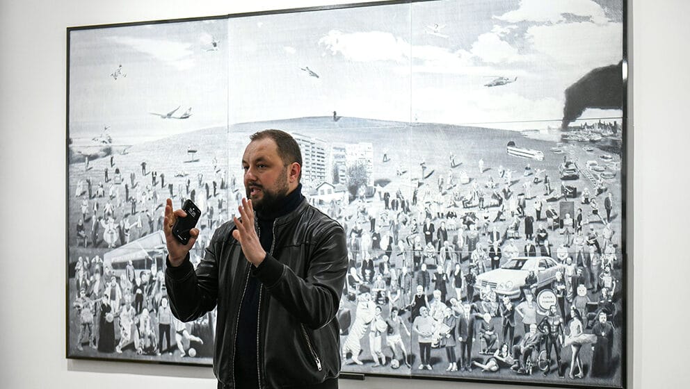 Umetnik Mladen Miljanović o izložbi „Smrt (na) ekranu“ u Salonu MSUB 1