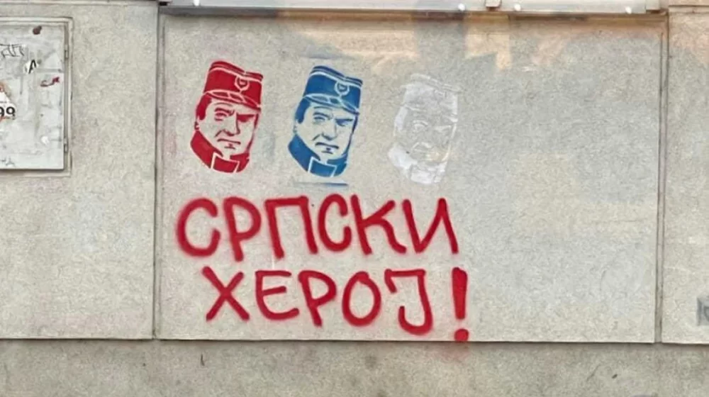 U Prijedoru novi grafiti "srpskih heroja" 1