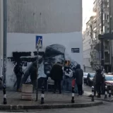 Ponovo očišćeni murali Ratku Mladiću i Dragoljubu Mihailoviću u Njegoševoj (VIDEO) 12