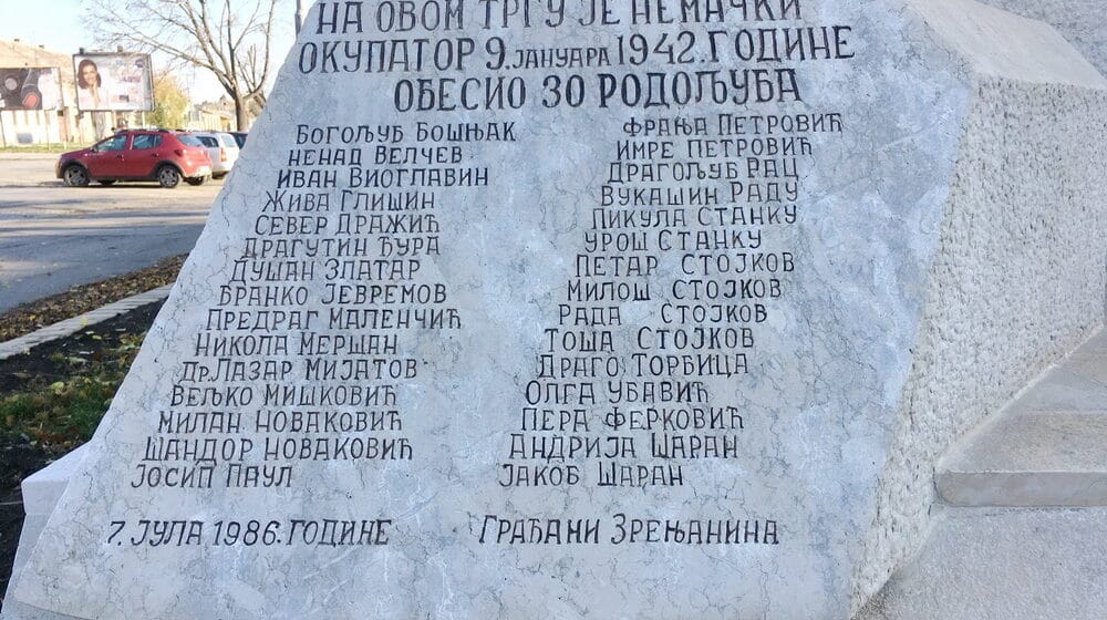 U Zrenjaninu obeleženo 80. godina od streljanja rodoljuba 1