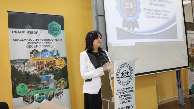 Gradonačelnica Užica prima još jednu platu na Akademiji strukovnih studija Zapadna Srbija 2