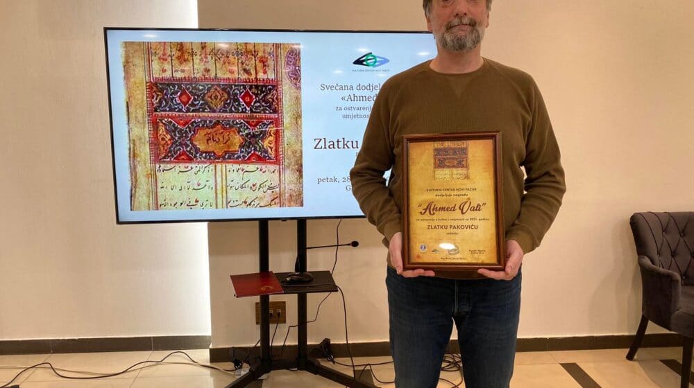 Zlatku Pakoviću uručena nagrada "Ahmed Vali"