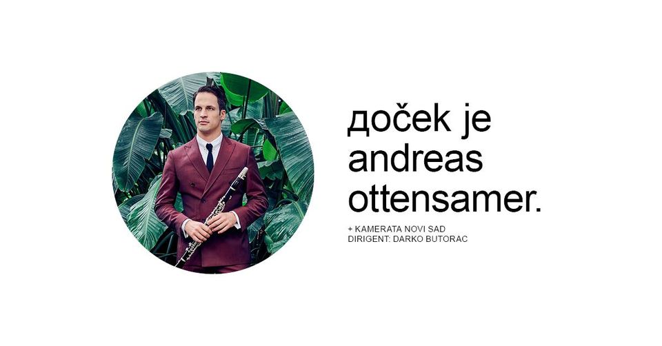 Klarinetista Andreas Otensamer sa novosadskim kamernim orkestrom na dočeku 1