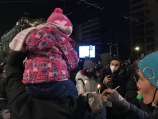 protest Eko straža Paljenjem sveća ispred Vlade Srbije završen četvrti protest protiv zagađenja vazduha (FOTO/VIDEO) 6