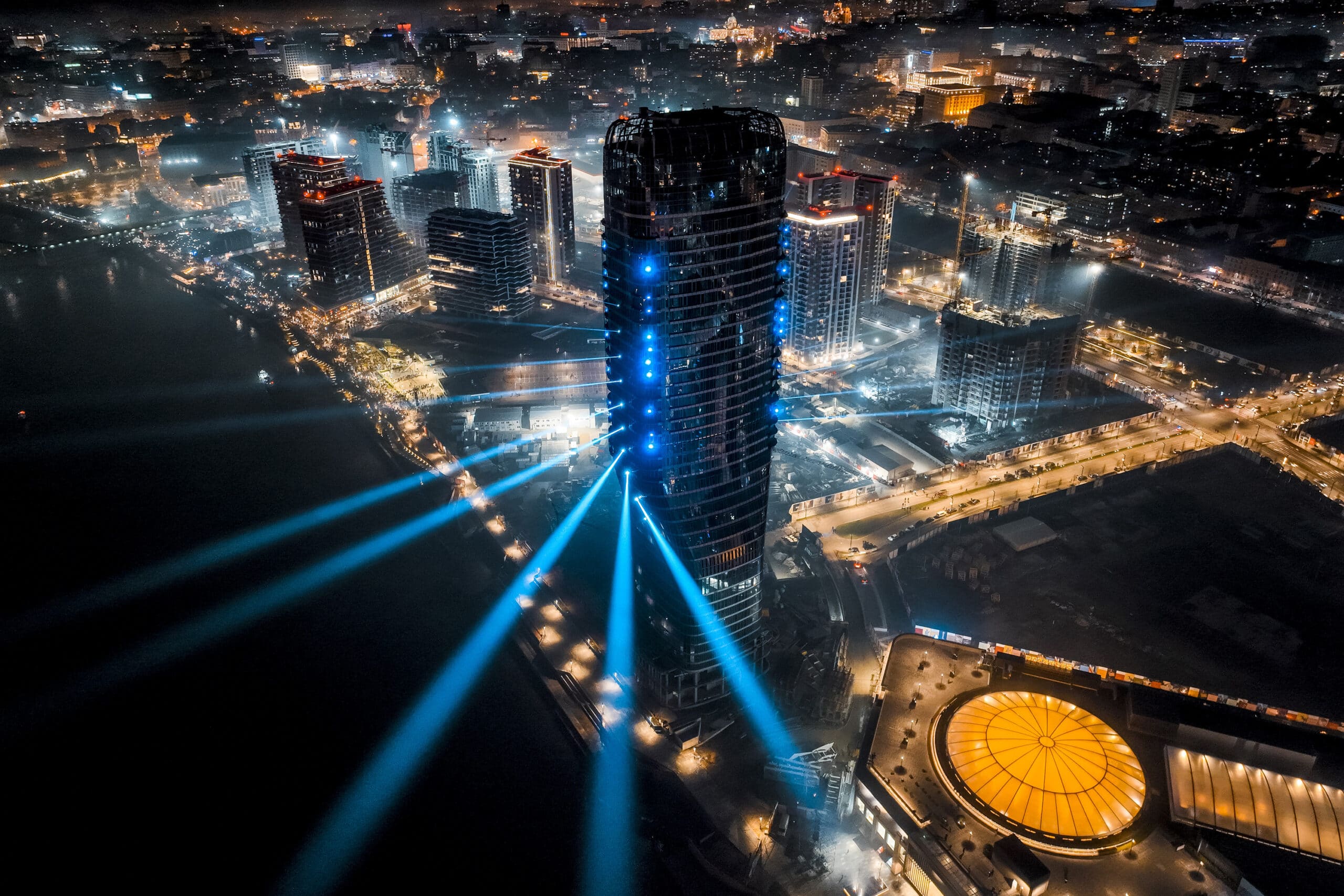 Laserski šou, koncerti i vatromet sa Kule Beograd 2