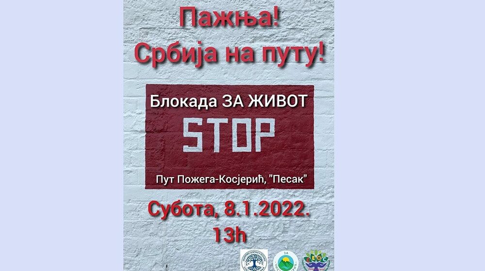 Najavljena blokada puta od Požege do Kosjerića 1