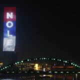 Poruke podrške Đokoviću na kuli u West 65 i Kuli Beograd 6