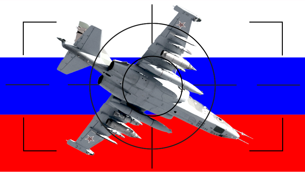 Ukrajinska kriza: Odakle bi Rusija mogla da napadne Ukrajinu 1 Image showing Russian fighter plane
