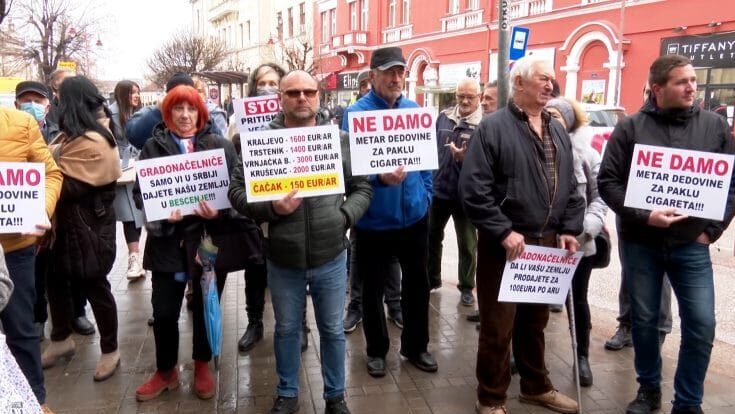Meštani čačanskih sela ponovo protestovali zbog eksproprisane zemlje 1