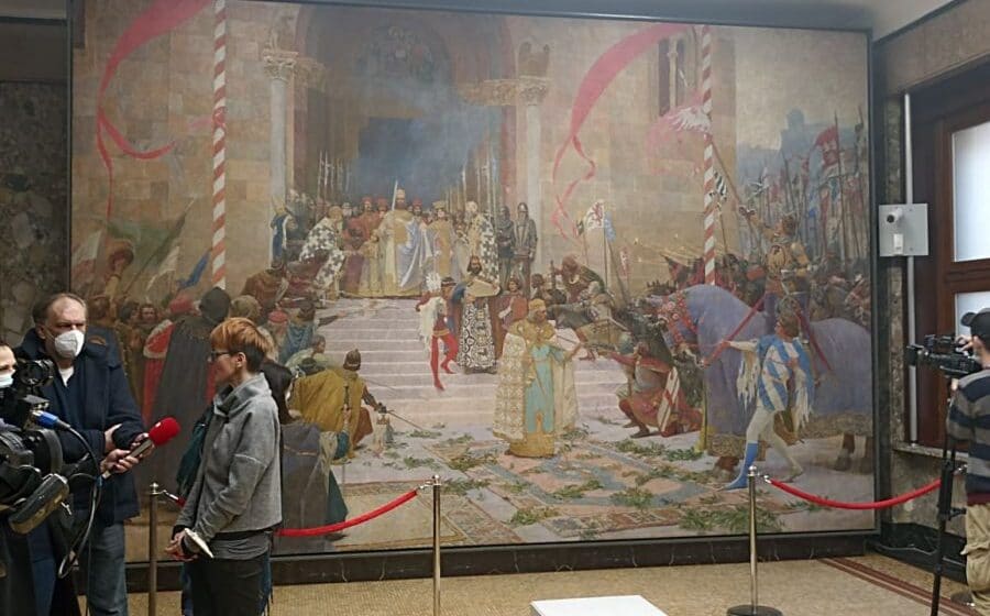 Narodni muzej predstavio sliku „Krunisanje cara Dušana“ Paje Jovanovića 1