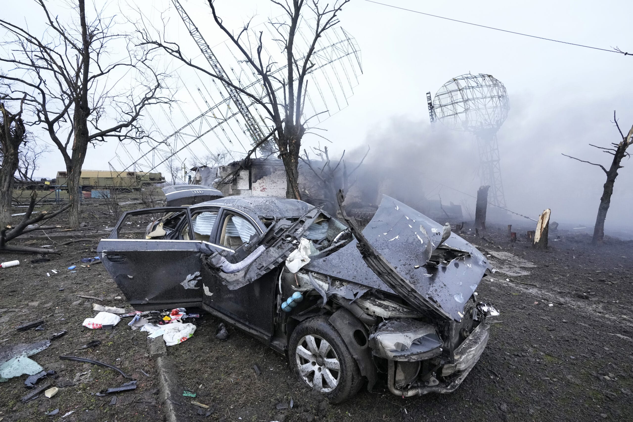 Oštećen radar, vozilo i oprema u ukrajinskoj vojnoj bazi kod Marijupolja 