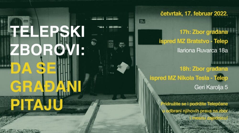 Novi Sad: Danas zborovi protiv izgradnje vijadukta i uništavanja zelenih površina na Telepu 1