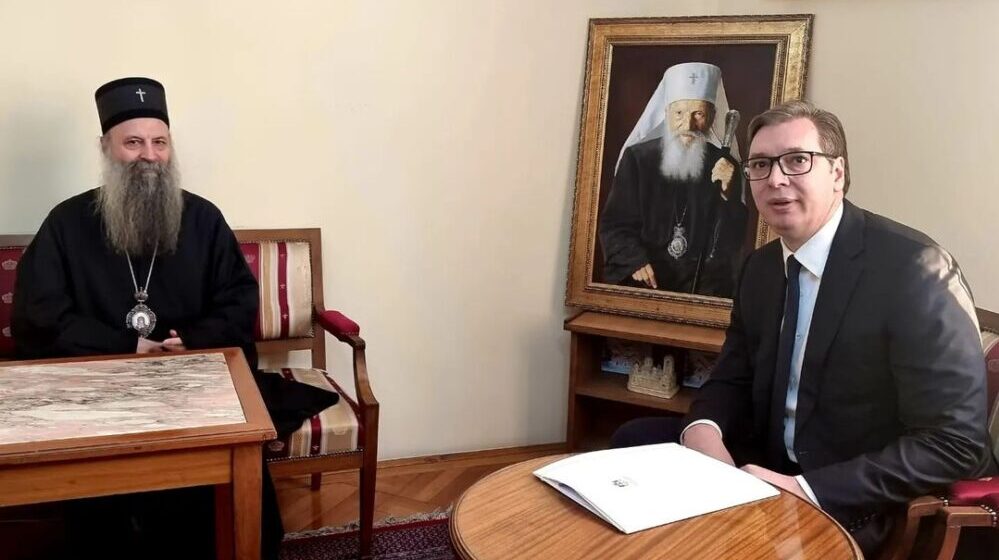 Vučić razgovarao sa patrijarhom Porfirijem 1