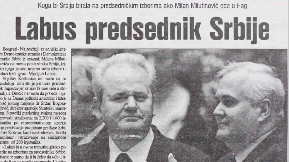 Istraživanje pre 20 godina: Miroljub Labus bi glatko pobedio u trci za predsednika Srbije 2