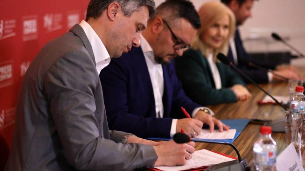 Boško Obradović i Žika Gojković potpisali koalicioni sporazum 1