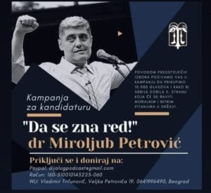 ''Od teologije do politike'': Miroljub Petrović najavio izlazak na izbore 2