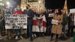 Protest podrške Ukrajini u Beogradu ''Pobedite Vučića na izborima ili možete dobiti rat'': Poruka Ruskinje građanima Srbije sa protesta podrške Ukrajini 5
