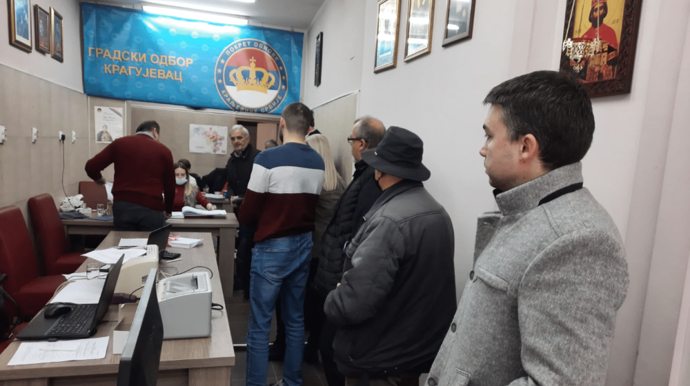 I Pokret za obnovu Kraljevine Srbije sakuplja potpise za izbore u Kragujevcu 1