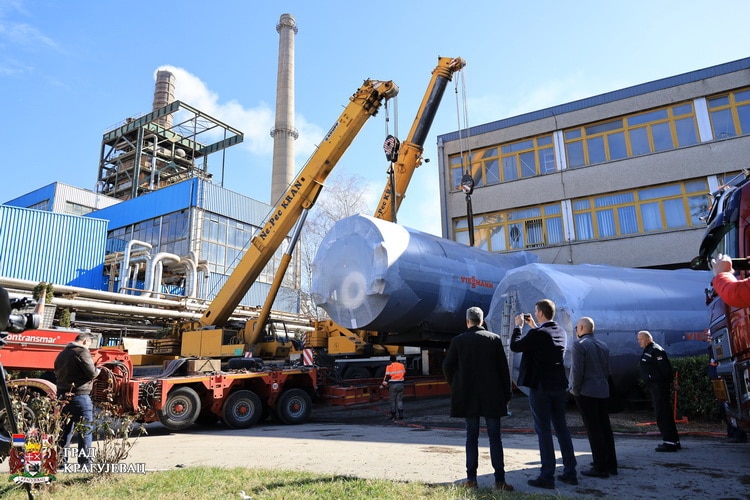 U Kragujevac stigli kotlovi na gas za „Energetiku” što će doprineti rešavanju problema zagađenog vazduha 2