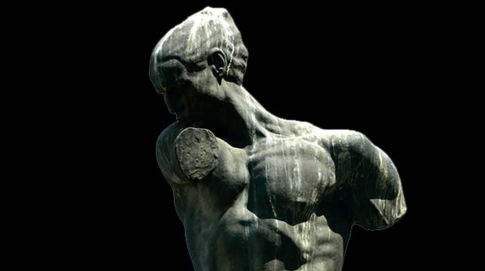 SSP: Statua Miloša Obilića izmeštena iz Narodnog muzeja u zgradu BIA 1