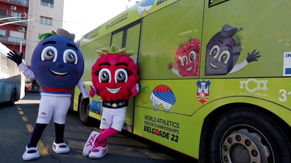 Autobusi u bojama Svetskog dvoranskog atletskog prvenstva pozivaju na događaj od 18. do 20. marta 1