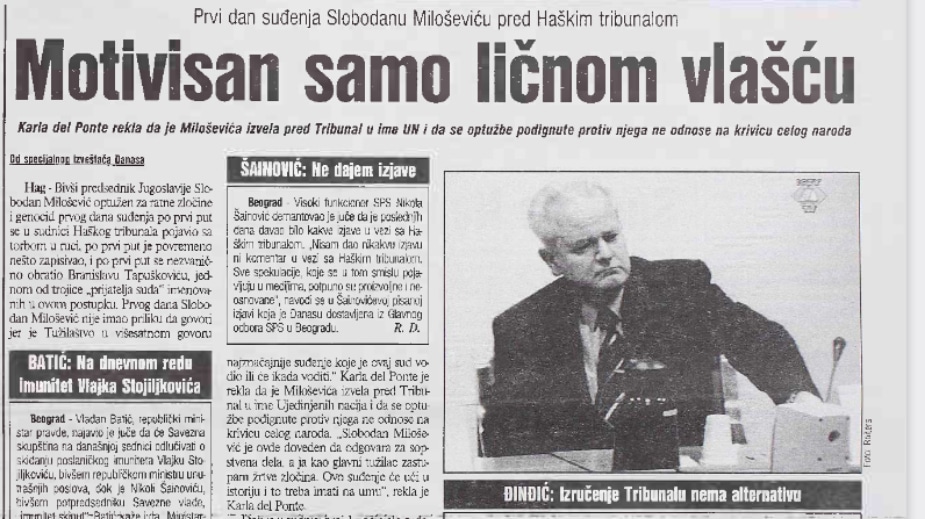 Pre dve decenije počeo "proces stoleća": Kako je izgledao prvi dan suđenja Slobodanu Miloševiću u Hagu 2