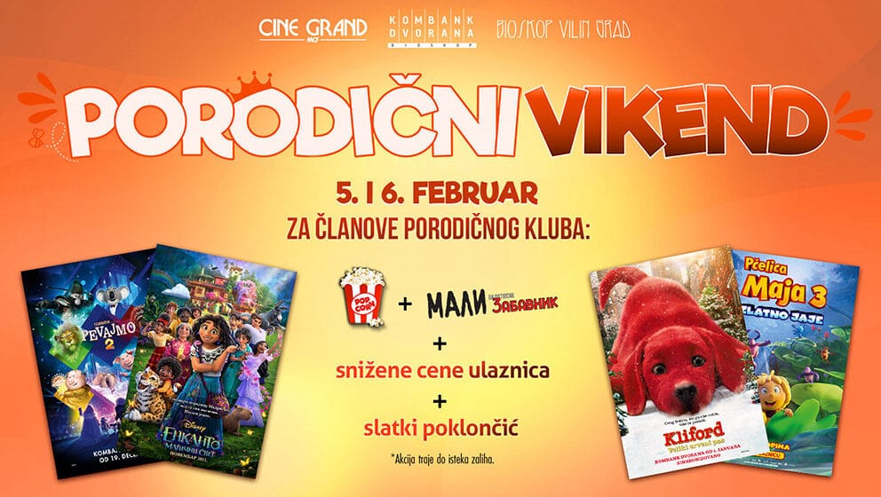 Porodični vikend 5. i 6. februara u Kombank dvorani 1 Porodični vikend 5. i 6. februara u Kombank dvorani 1