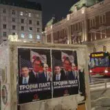 Aktivisti Oslobođenja oblepili centar Beograda plakatima protiv Vučića, Lajčaka, Eskobara i Šmita 12