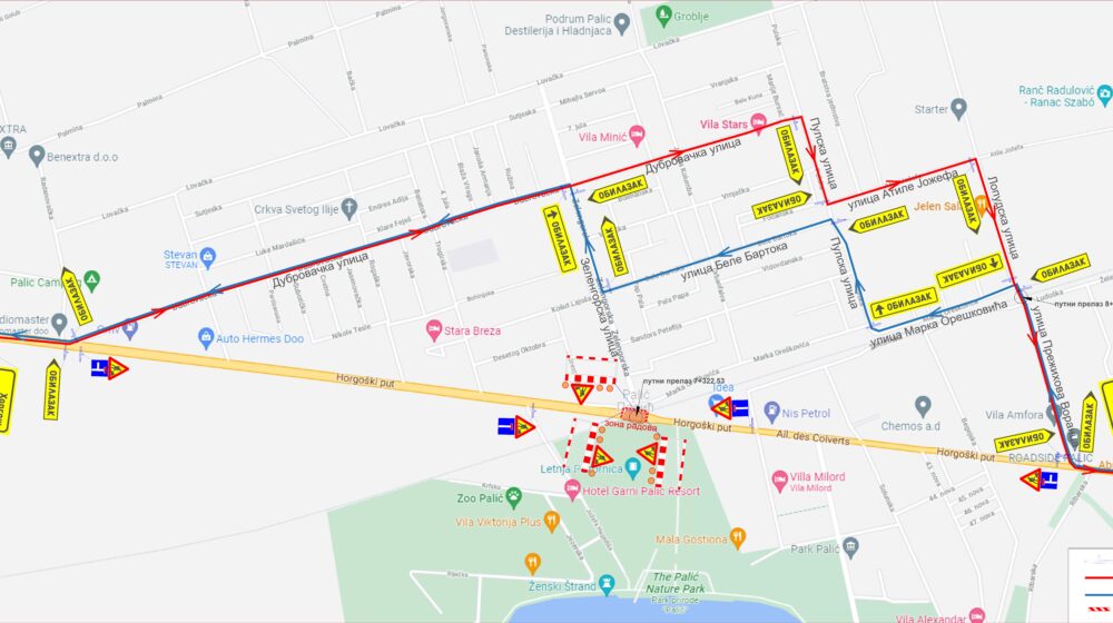 Subotica: Tačan spisak svih izmena u saobraćaju na Paliću 1
