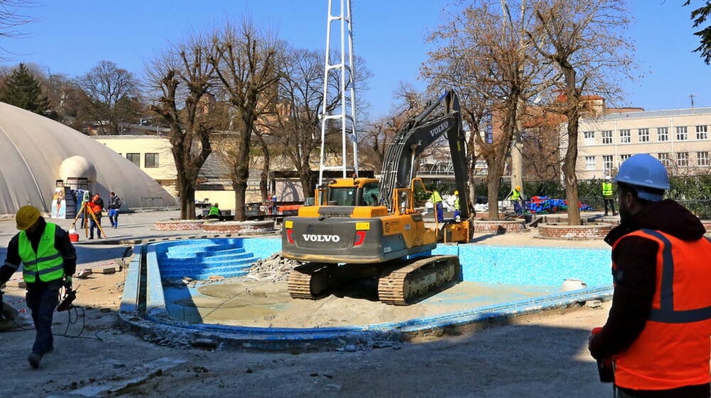 Počela rekonstrukcija malog bazena i izgradnja bazena za bebe na Tašmajdanu 1