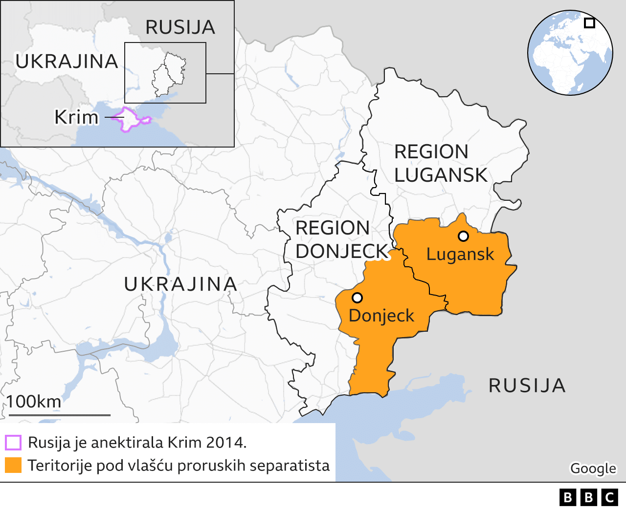 Ukrajina, Ruisija, Lugansk, Donjeck