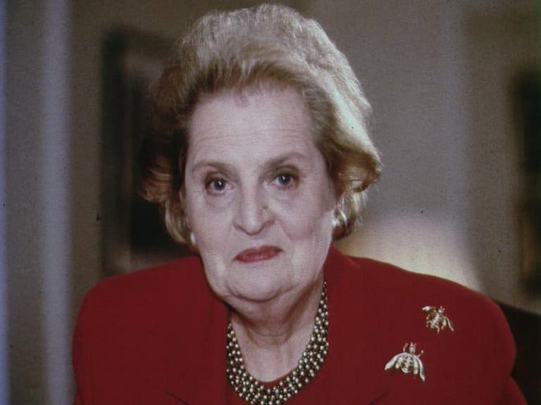 Olbrajt prilikom posete Londonu