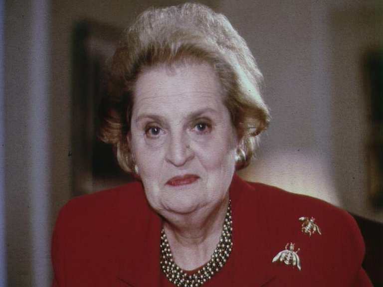 Olbrajt prilikom posete Londonu