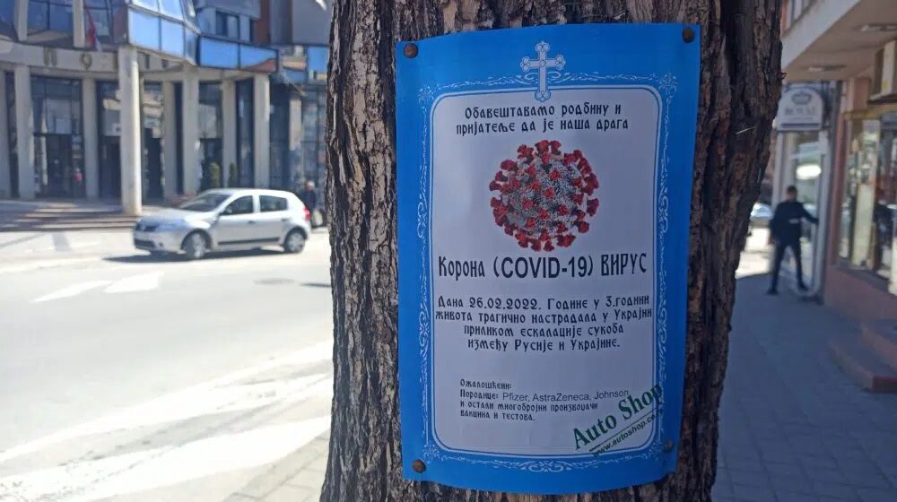 "Tragično nastadao korona virus u Ukrajini": Neobična umrlica osvanula u Vranju 1