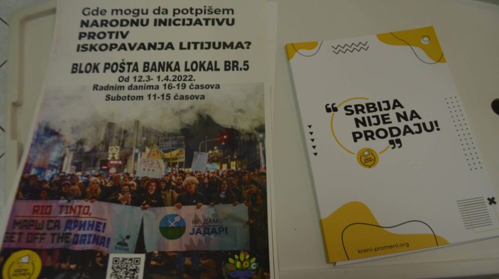 U Vranju počelo prikupljanje potpisa za zabranu iskopavanja bora i litijuma u Srbiji 1