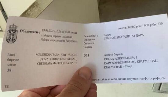 Neznani glasači „vaskrsli” i u Kragujevcu 16