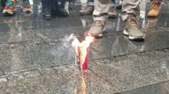 Na Trgu republike održan skup podrške Ukrajini, sa druge strane Sima Spasić i Levijatan 13