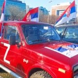 Protestna vožnja podrške Rusiji kroz centar Beograda (FOTO) 10