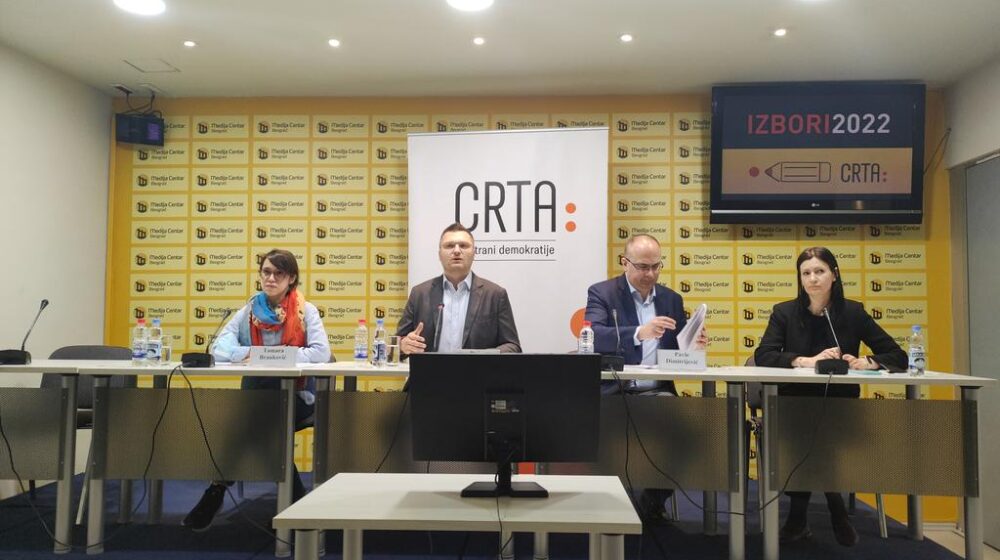 CRTA: Izborna kampanja u lošijim uslovima nego 2020. 1