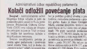 Kako je Vesić zbog "nesrećnih kolača" poslanicima odložio veće plate 2