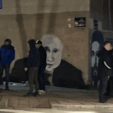 Mural sa likom Vladimira Putina naslikan u Njegoševoj ulici u Beogradu 11