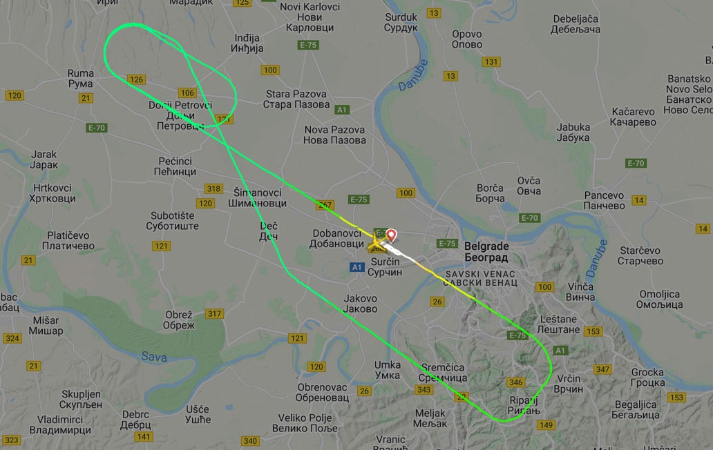 Avion Er Srbije koji je leteo za Moskvu zbog dojave o bombi morao da se vrati u Surčin 2
