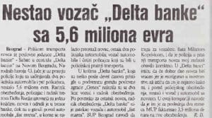 Prva velika pljačka evra u Jugoslaviji 2